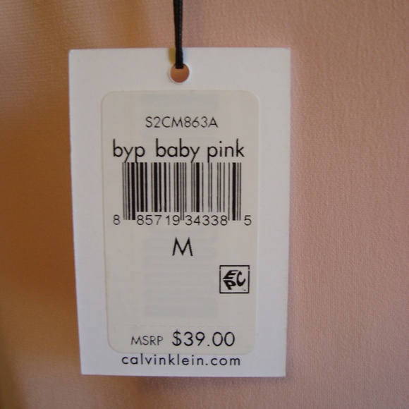 Calvin Klein Sleeveless Blouse in Baby Pink - Picture 4 of 5